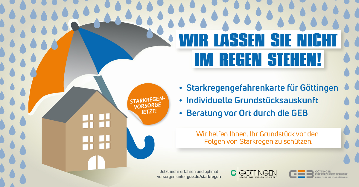 Starkregenvorsorge in Göttingen