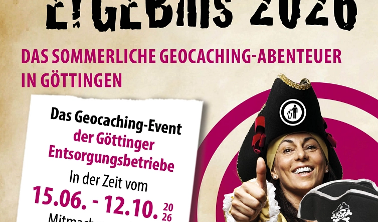Geocaching in Göttingen. 15.06. bis 12.10.